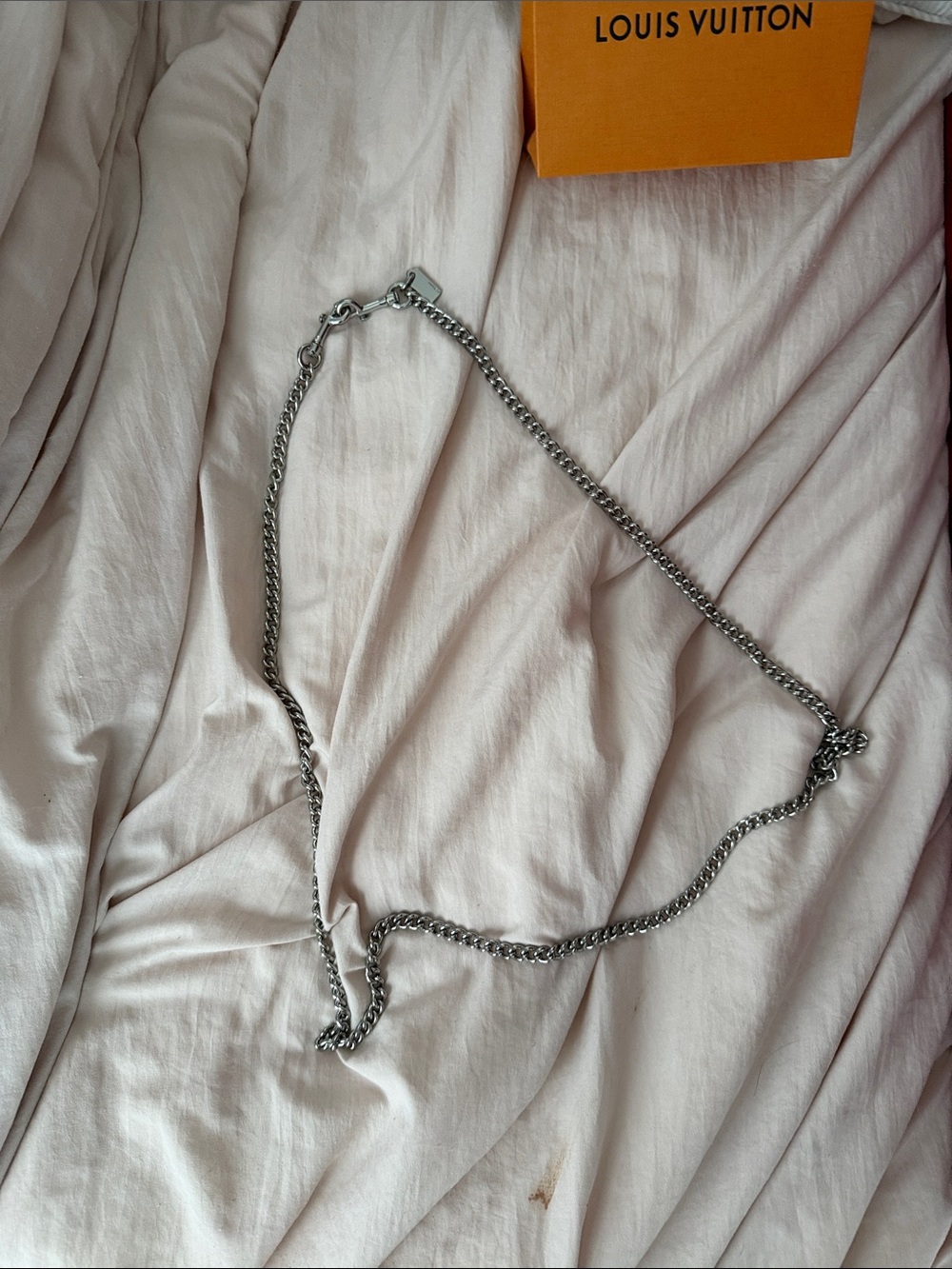 Coach Silver Chain Strap with Curb Links